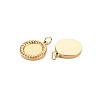 Ion Plating(IP) 304 Stainless Steel Pendant Enamel Settings STAS-N097-204A-02LG-2
