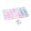 DIY Round Glass & CCB Plastic Beads Bracelets Making Kits DIY-FS0007-56B-6