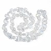 Electroplate Glass Beads Strand EGLA-S188-24-B02-3