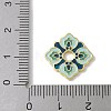 Flower Brass Enamel Beads KK-P290-11G-02-3