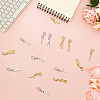 52Pcs 2 Colors Alloy Letter A~Z Pendant Decorations HJEW-BM0001-69-7
