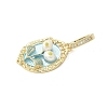Brass Enamel Pendants LS-KK-F886-03G-08-2