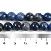 Natural Dumortierite Beads Strands G-G167-A06-8MM-5