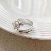 925 Sterling Silver Cuff Rings WG5B64D-07-1