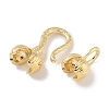 Brass Hook and S-Hook Clasps KK-P284-04G-02-2