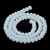 Imitation Jade Solid Color Glass Beads Strands EGLA-A034-J6mm-MD06-4