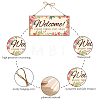 Printed Wood Hanging Wall Decorations WOOD-WH0115-13E-3