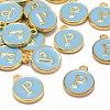 Golden Plated Alloy Enamel Charms ENAM-S118-04P-4