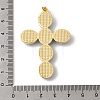 Brass Glass Pendants KK-Z155-09G-01-4