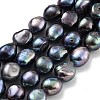 Dyed Natural Cultured Freshwater Pearl Beads Strands PEAR-P062-36C-2