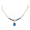 Natural Malaysia Jade Pendant Nekclaces NJEW-JN05917-02-2