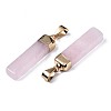 Natural Rose Quartz Pendants G-S359-313B-3