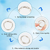 SOFPLATE Zinc Alloy Spring Gate Rings FIND-SP0001-08C-6