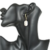 Baroque Natural Keshi Pearl Dangle Earrings EJEW-JE07064-02-3