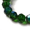 Electroplate Transparent Glass Beads Strands EGLA-A035-T8mm-L10-3