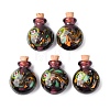 Handmade Lampwork Perfume Bottle Pendants LAMP-H072-01B-1