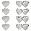 Unicraftale 10Pcs 304 Stainless Steel Locket Pendants STAS-UN0026-26-1