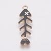 Zinc Alloy Enamel Pendants PALLOY-I124-20G-B-1