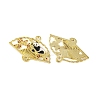 Golden Plated Alloy Enamel Connector Charms ENAM-Z017-15G-01-2