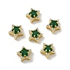 Brass Micro Pave Cubic Zirconia Slide Charms KK-D226-02G-02-1