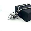 304 Stainless Steel Angel Pendant Punk Retro Necklaces for Men DL5553-2