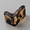 Leopard Print Acrylic European Beads MACR-FZC0001-02B-2