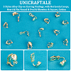 Unicraftale 20Pcs 5 Styles Alloy Clip-on Earring Findings FIND-UN0002-38G-5