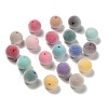 Flocky Opaque Acrylic Beads OACR-I026-01D-1