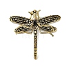 Brass Dragonfly Figurines KK-C073-04AG-3