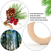 Christmas Theme Wooden Napkin Rings AJEW-WH0261-90-4