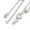 Rhodium Plated 925 Sterling Silver Chain Extender STER-C005-03P-2