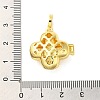 Brass Micro Pave Clear Cubic Zirconia Pendants FIND-Z041-14B-3
