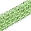 Transparent Glass Beads Strands GLAA-T028-14T-A01-1