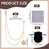 Brass Locket Pendant Decotations HJEW-PH02521-2