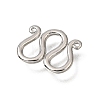 Brass M-Hook Clasps KK-CBA0DF0-14B-P-2