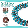 1 Strand Baking Paint Glass Beads Strands DGLA-TADJ0001-02D-3