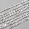 Transparent Solid Color Glass Beads Strands X-GLAA-L031-01-B01-1