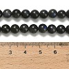 Natural Black Labradorite Beads Strands G-L642-B15-6mm-5