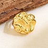 304 Stainless Steel Cuff Open Rings for Women RJEW-T037-01G-1