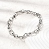 201 Stainless Steel Figaro Chain Bracelets for Men STAS-T077-13P-1