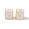 Rack Plating Brass Enamel Beads KK-B060-04G-04H-2