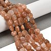 Natural Peach Moonstone Beads Strands G-P497-01E-69B-1