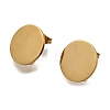 Ion Plating(IP) 304 Stainless Steel Stud Earring Findings STAS-D371-02G-03-1