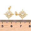 Brass Micro Pave Cubic Zirconia Charms KK-F927-09D-G-3