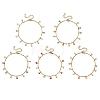 Ocean Natural Shell Chip and 304 Stainless Steel Shell Shape Tassel Paperclip Chain Necklaces for Women AJEW-AN00810-2