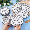 Paper Volleyball Hanging Banners AJEW-WH0752-629-3