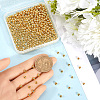 Rack Plating and PVD Vacuum Plating Brass Round Spacer Beads FIND-SP0002-24D-3