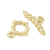 Hanmmered Brass Toggle Clasps KK-CBA42CA-01B-G-3