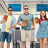 Rectangle PU Leather Travel Passport Wallet Cover AJEW-WH20096-52A-5