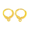 Brass Huggie Hoop Earring Findings KK-E138-G-NF-1